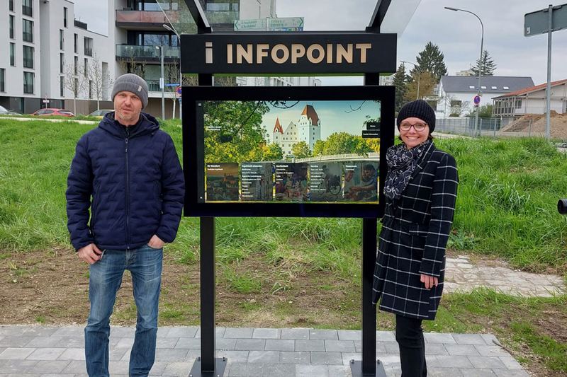 TI Infopoint bei einem Kunden im Einsatz